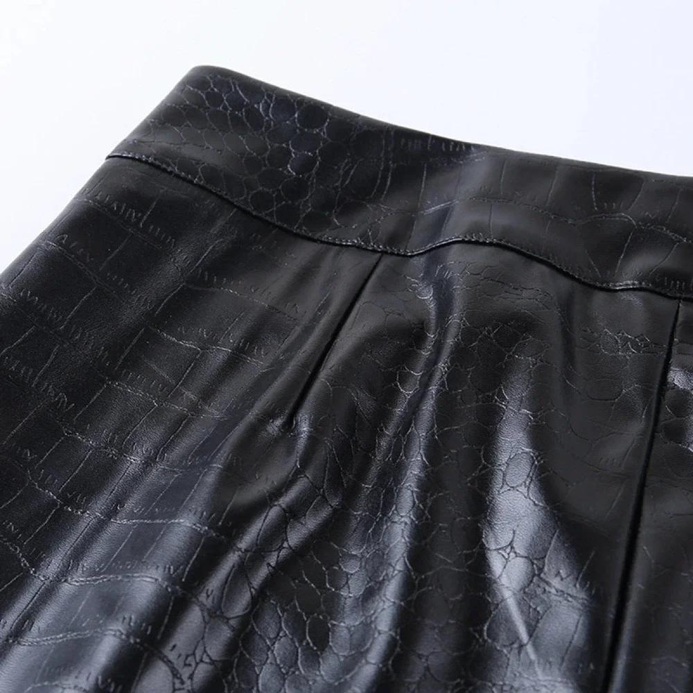 Elastic Waist Tie Zipper Casual Skinny Pants - Picture 10 of 11